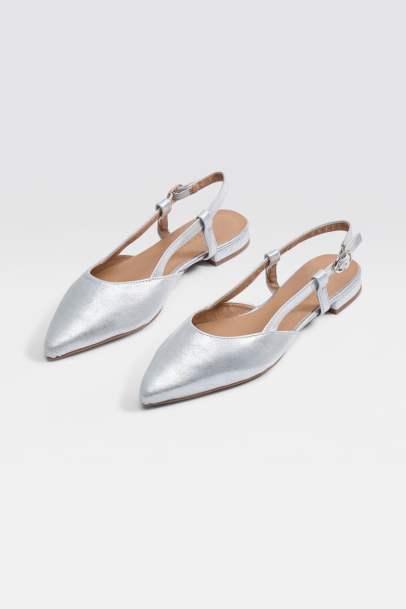 Nicole Ballet Flats - Silver
