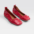 Alexia Ballet Flats - Red - SOMECHIC