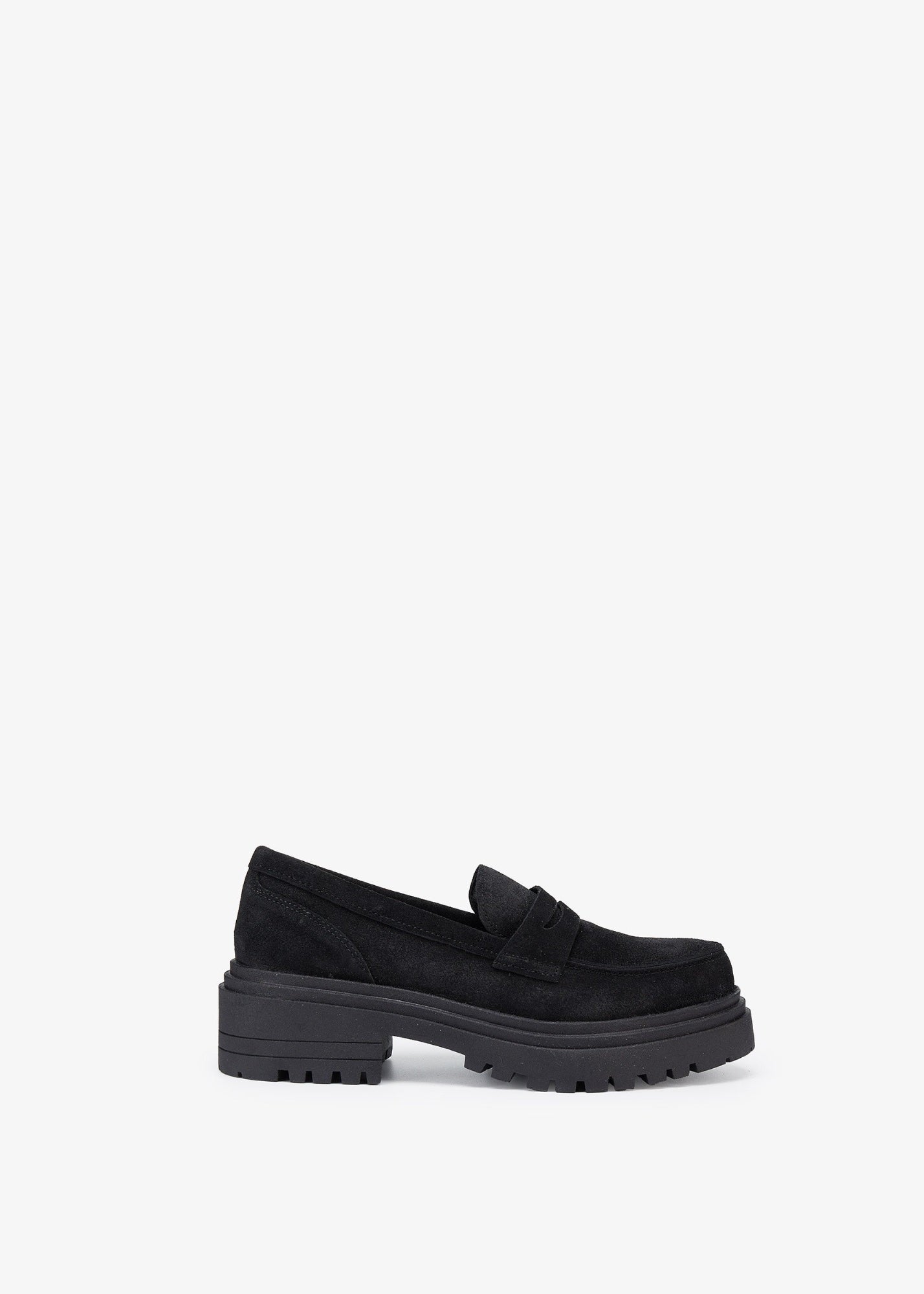 Mocasines Elodie Ante Negro - SOMECHIC
