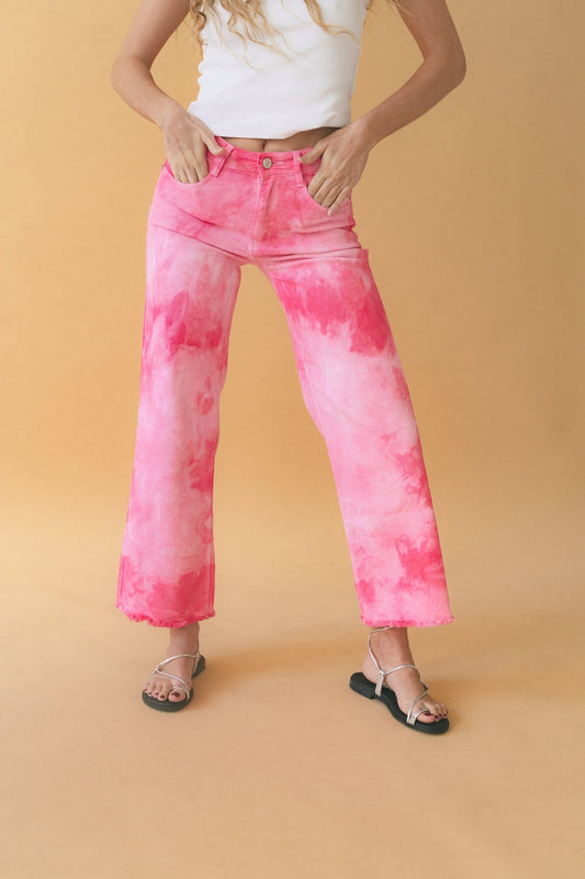 Pantalón Tye Dye Rosa - SOMECHIC