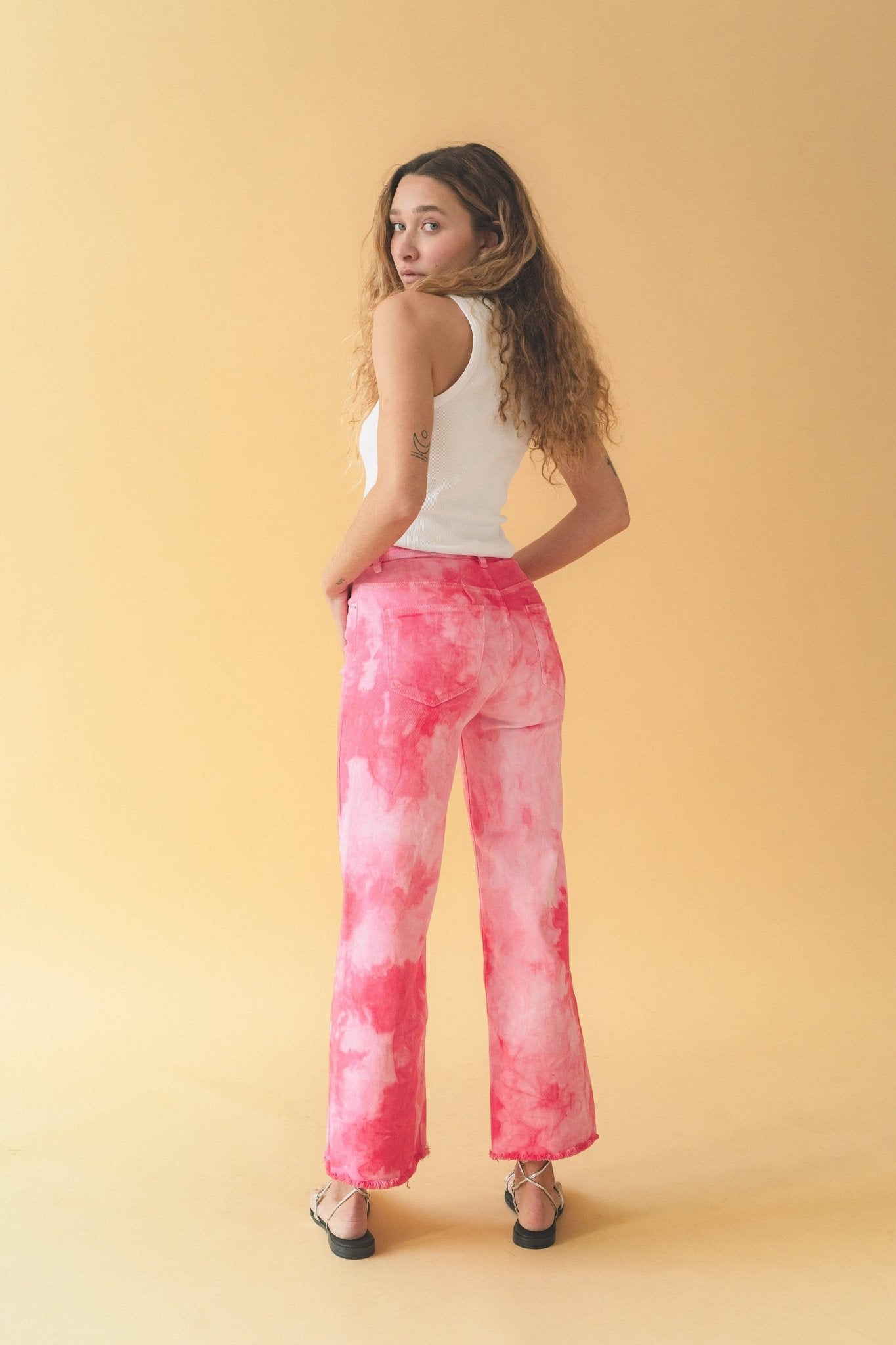 Pantalón Tye Dye Rosa - SOMECHIC