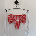 Pippa Bikini Bottom - Vichy Red - SOMECHIC