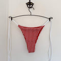 Pippa Bikini Bottom - Vichy Red - SOMECHIC