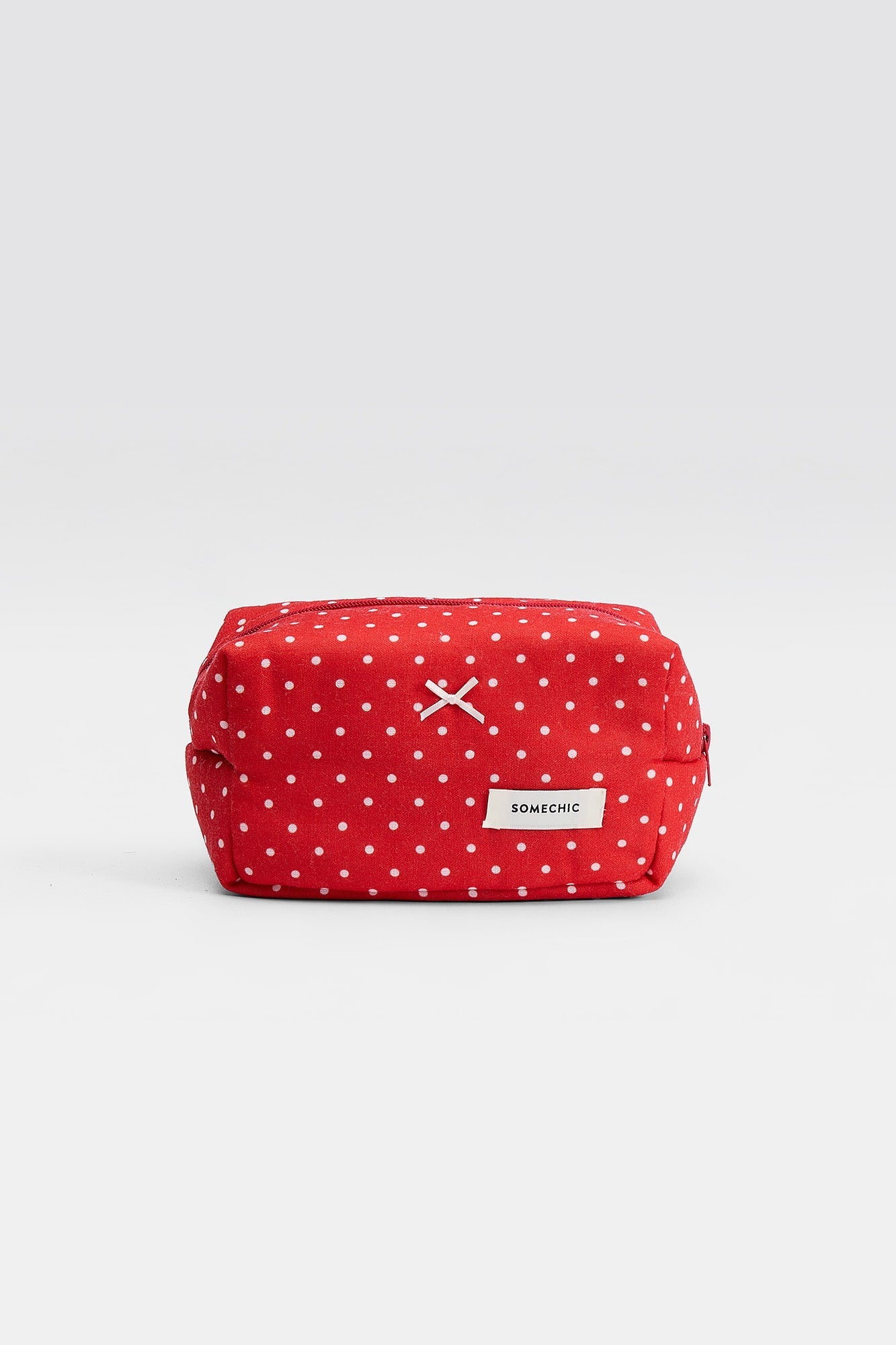 Polka Dots Toiletry Bag - Red - SOMECHIC