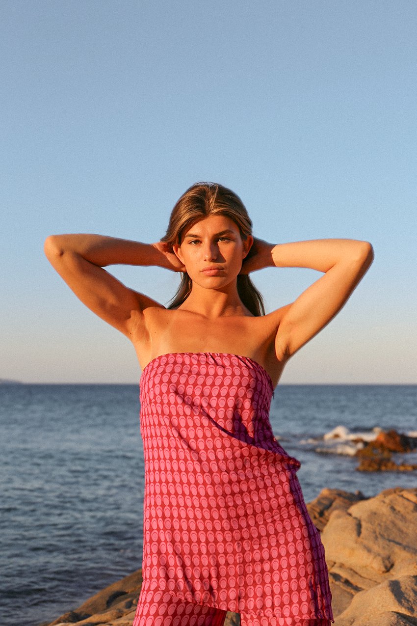 Top Claire Geom. Rosa - SOMECHIC