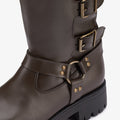 BOTAS HEBILLAS AGNES MARRON - SOMECHIC