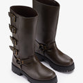 BOTAS HEBILLAS AGNES MARRON - SOMECHIC