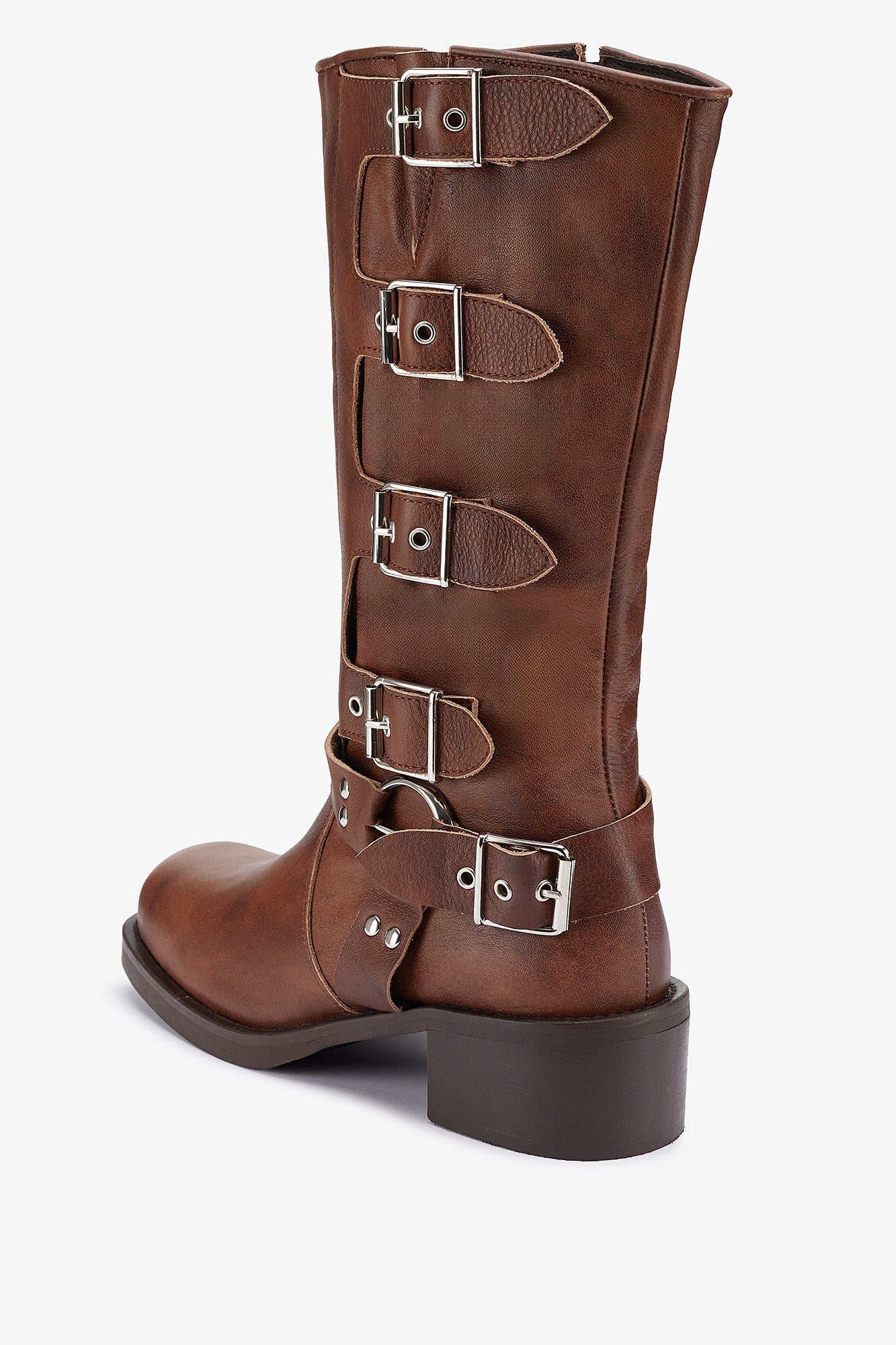 BOTAS HEBILLAS MILLER MARRON - SOMECHIC