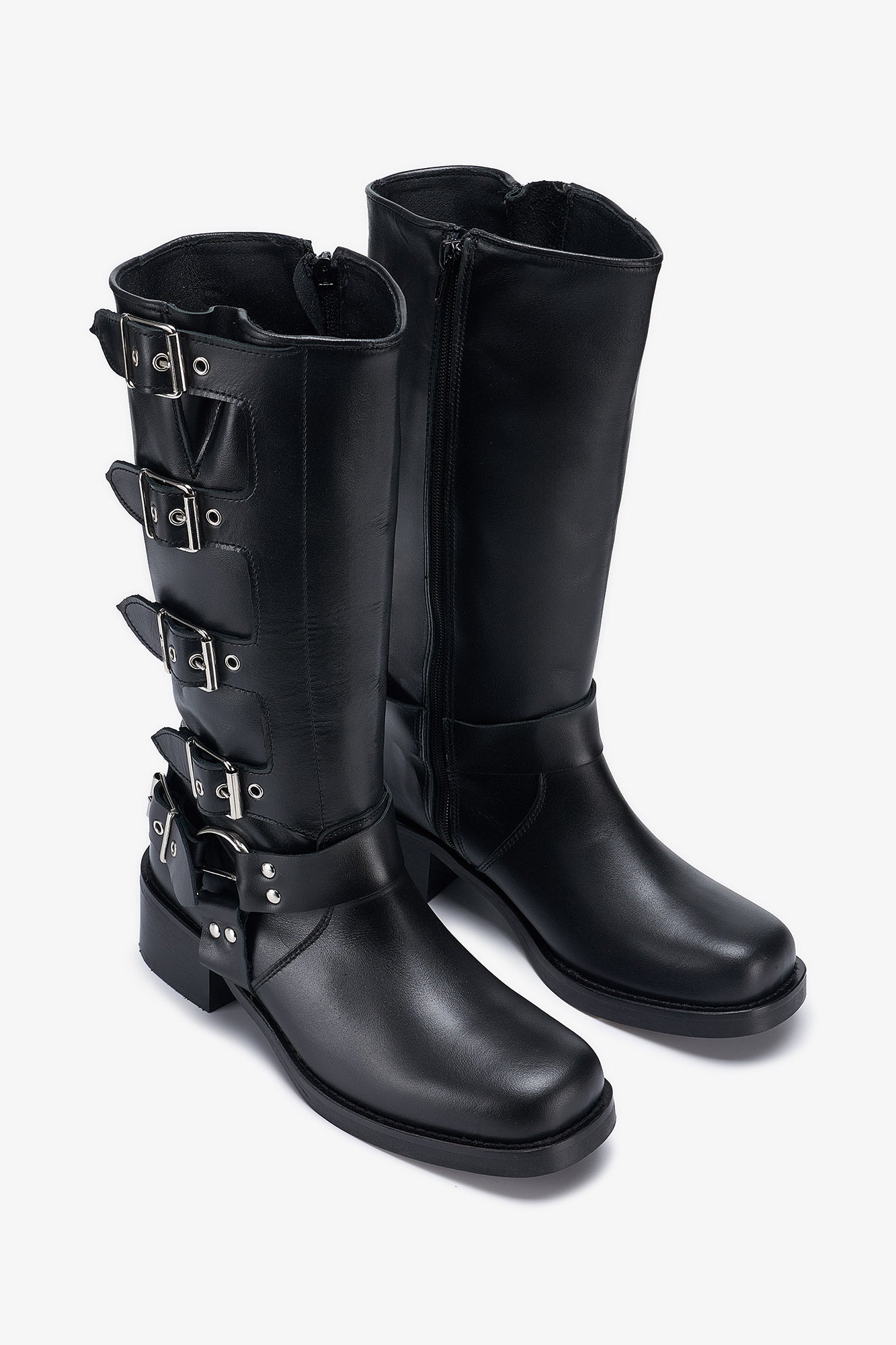 BOTAS HEBILLAS MILLER NEGRO - SOMECHIC