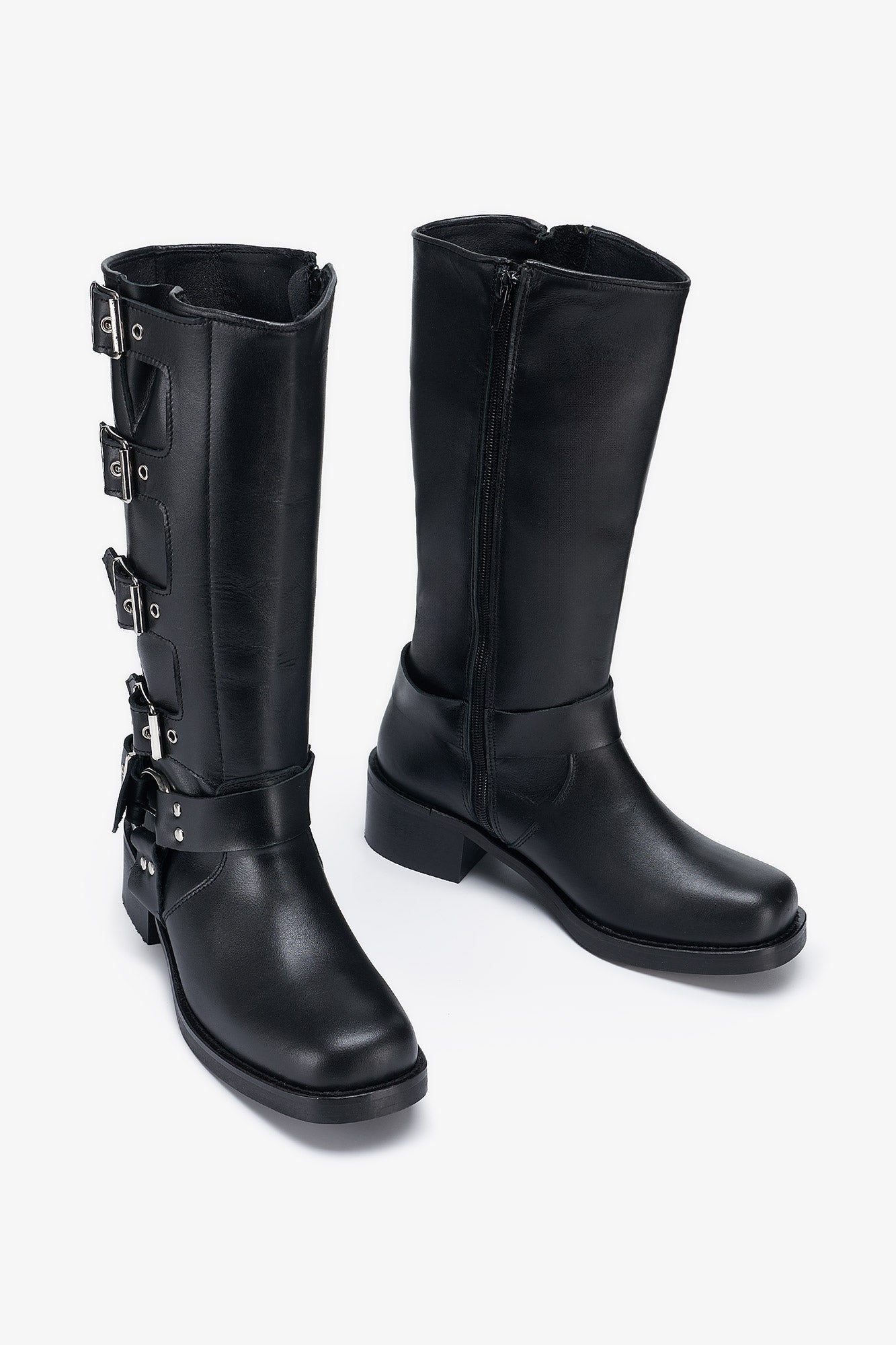 BOTAS HEBILLAS MILLER NEGRO - SOMECHIC