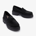 Mocasines Elodie Ante Negro - SOMECHIC