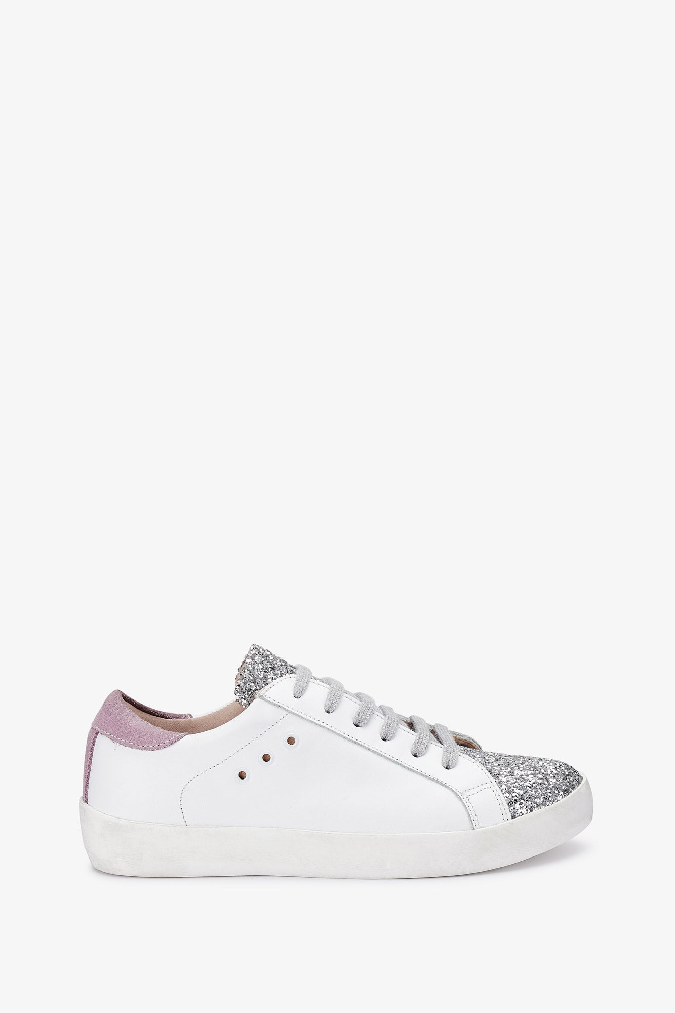 ZAPATILLAS ARI GLITTER PLATA - SOMECHIC